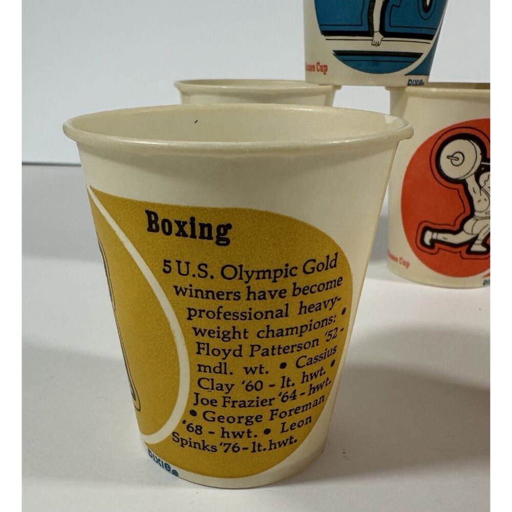 USA Olympic Team 1980 Dixie Minute Maid Juice Cups Set Of 55 Sports Summer Games - Picture 10 of 13